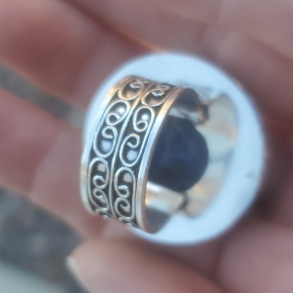 New Oversized Sodalite 925 Silver Ring. - Picture 4 of 12